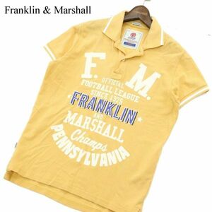  Italy made * Franklin & Marshall Frank Lynn & Marshall spring summer Logo print * polo-shirt with short sleeves Sz.S men's yellow color A3T05914_5#A