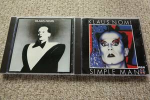 Klaus Nomi（クラウス・ノミ）「Simple Man」「Klaus Nomi」2枚セット 中古品