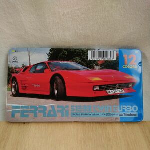 トンボ 色鉛筆１２色 ◆ フェラーリ512BB ツイン・ターボ ferrari ◆ 昭和レトロ 廃盤