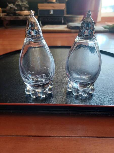 インペリアル ソルト&ぺッパー ディプレッションガラス キャンドルウィック