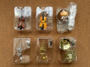 わたしのオーケストラ　　　　楽器　 6種　　内袋未開封品　　　　送料300円〜　　　　ミニミニ楽器コレクション