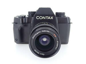 CONTAX コンタックス ST Carl Zeiss Distagon 2.8/25 カメラレンズセット シャッター確認済 キャップ フィルター付き