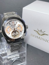 限定モデル 秘密のからくりギミック搭載 新品 DOMINIC ドミニク 正規品 腕時計 手巻き腕時計 ステンレスベルト アンティーク腕時計 メンズ_画像4