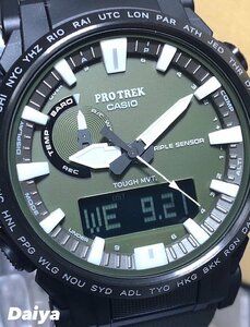新品 CASIO カシオ PROTRECK プロトレック 腕時計 正規品 クライマーライン 電波ソーラー アナデジ腕時計 多機能腕時計 10気圧防水 メンズ
