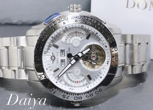 限定モデル 秘密のからくりギミック搭載 新品 DOMINIC ドミニク 正規品 腕時計 手巻き腕時計 ステンレスベルト アンティーク腕時計シルバー