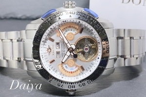 限定モデル 秘密のからくりギミック搭載 新品 DOMINIC ドミニク 正規品 腕時計 手巻き腕時計 ステンレスベルト アンティーク腕時計 メンズ