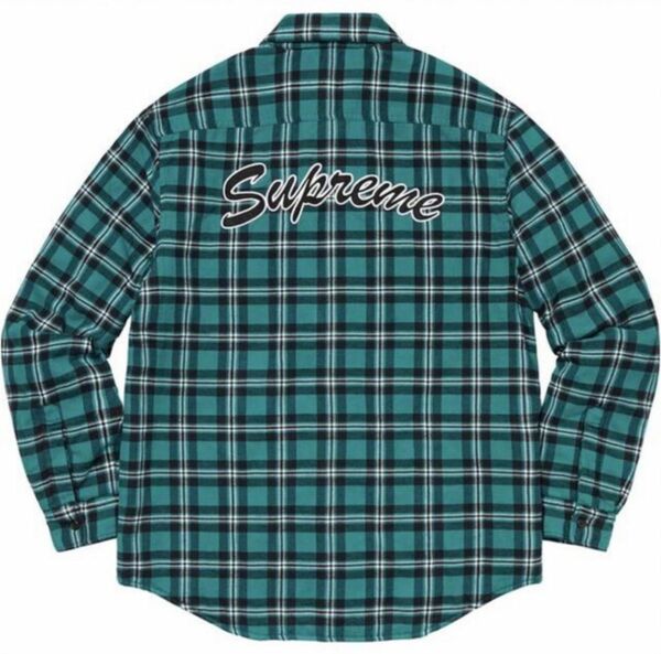 supreme Arc Logo Quilted Flannel Shirt XLサイズ　　uverworld takuya∞着用