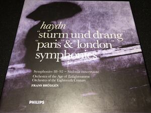 13CD 廃盤 ブリュッヘン ハイドン 交響曲 疾風怒涛期 パリ ロンドン セット 全43曲 18世紀 エイジ HAYDN SYMPHONIES Bruggen