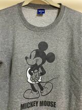 (1) Disney ディズニー　ミッキーマウス　トレーナー　　スウェット　グレー　160cm_画像2