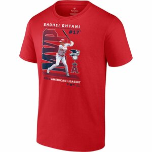 日本未販売　新品 MLB 2023 MVP ロサンゼルスエンジェルス 大谷翔平選手　Tシャツ Fanatics社　USメンズ Lサイズ 