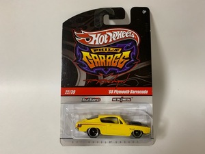 ☆Hot Wheels PHIL’S GARAGE【’68 Plymouth Barracuda】MOPAR/モパー/DODGE/Hemi/CHRYSLER 1/64（未開封）☆