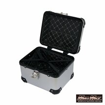 MADMAX バイク用品 オートバイ用 リアボックス E500 トップケース アクロス 30L シルバー/原付 パニアケース 収納ボックス【送料800円】_画像2