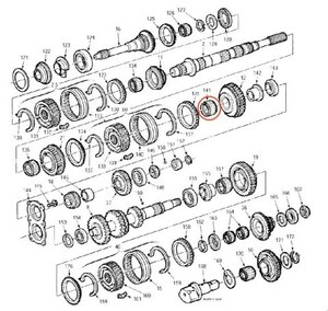 フォード マツダ製 M5R2 5速 マニュアル トランスミッション 1速 ギア ニードルベアリング Ford MT パーツ F150 トラック ブロンコ