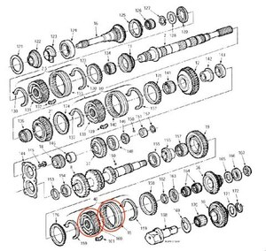  Ford Mazda M5R2 5 speed MT Transmission counter shaft side 5 speed / Rebirth synchronizer gear slider Ford F150/350