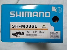 シマノ　ビンディングシューズ　SH-M086L　43（27.2ｃｍ）未使用・保管品_画像1