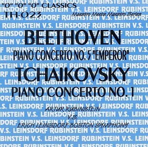 ラインスドルフ：ベートーヴェン・ピアノ協奏曲第5番「皇帝」、チャイコフスキーピアノ協奏曲第1番。