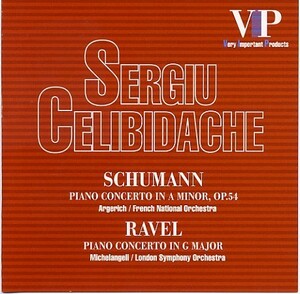 チェリビダッケ：シューマン・ピアノ協奏曲（P)アルゲリッチ、フランス国立管、ラヴェル、(P)ミケランジェロ、ロンドン響。