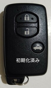 初期化済トヨタ純正スマートキー3ボタン ８６ マークＸ ＳＡＩ等 基盤番号271451−5300 新品電池サービス②