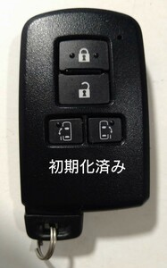 初期化済トヨタ純正 スマートキー4ボタンアルファードノア ヴォクシー基盤番号231451-0120 007-AC0146 14FAE 新品電池サービス ⑧