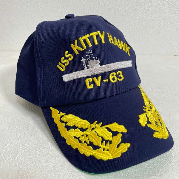 新品 アメリカ 海軍 キティホーク 航空母艦 ミリタリー キャップ US 刺繍