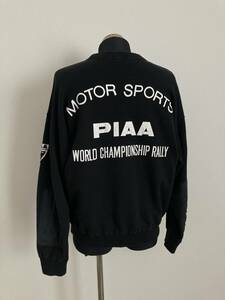 【PIAA】トレーナー S相当 バックロゴ 胸袖ワッペン 難品 スウェット 90s ピア 普段着 AUTOなど F-1 RACING MOTOR SPORTS