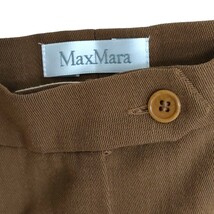 マックスマーラ/ Max Mara レディース ボトムス パンツ スラックス ウールパンツ ブラウン 40サイズ I-3252_画像3