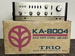 通電確認済み！TRIO トリオ KA-8004 プリメインアンプ 発売当時価格93,000円 1973年頃発売 オーディオ機器 音響機器 現状品