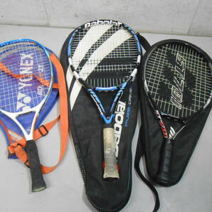 ☆テニスラケット ミズノ Babolat YONEX 3本セット！140サイズ発送の画像1