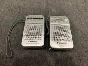 ◯［まとめ売り］Panasonic パナソニック　コンパクトラジオ RF-P50A RF-P55 2バンドラジオ　シルバー　ゆ