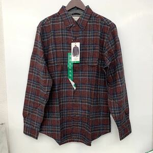 新品■Weatherproof ウェザープルーフ メンズ 長袖 チェックシャツ XL ネルシャツ 赤系 大きいサイズ