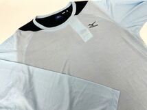 新品■MIZUNO ミズノ アクティブシャツ 2XL ブルー 182-188cm 速乾 吸汗 ブルー 大きいサイズ_画像3