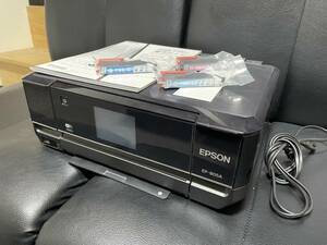 EPSON エプソン EP-805A カラリオ A4 プリンター インクジェット複合機 スキャナー稼働確認済み 互換性インク 3本付 送料無料