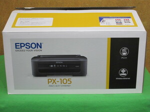 [A18489]★年末１円スタート祭り！★ EPSON PX-105 Ａ4インクジェットカラープリンタ ◆おそらく未使用品▼ジャンク品▲送料着払い