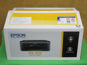 [A18490]★年末１円スタート祭り！！★ EPSON PX-105 Ａ4インクジェットカラープリンタ ◆おそらく未使用品▼ジャンク品▲送料着払い▼