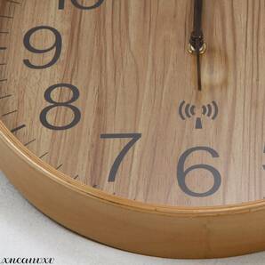 正確な時間を刻む 電波式掛け時計 ナチュラル 天然木 インテリア おしゃれ 雑貨 木製 シンプル 電波 時計 ウッド ウォール クロック
