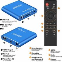 AGPTEK HDMIメディアプレーヤー、-MKV/RM- HDDUSBドライブおよびSDカード用のブラックミニ1080pフルHDウルトラHDMI(HA0053)_画像3