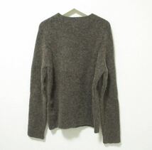 美品 NEIL BARRETT ニールバレット モヘアブレンド SLIM FIT 長袖 ニット セーター S カーキ 905_画像2