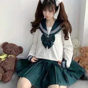 セーラー服　制服　コスプレ衣装　長袖　制服コスプレ　Lサイズ　女子高生制服セット