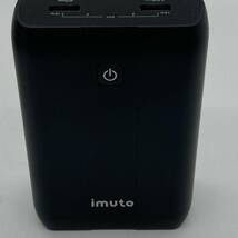 【通電確認済】imuto モバイルバッテリー 20000mAh X4G ブラック /Y13261-P2_画像3