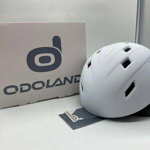 【タグ付き・Mサイズ】Odoland スキーヘルメット＋スノーゴーグルセット ダイヤル式サイズ調整 スノーボードヘルメット /Y13860-F2