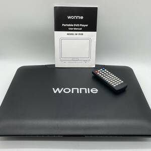 【一部未検品】WONNIE ポータブルdvdプレーヤー 17.9型 液晶 15.4インチ大画面 W-1538 /Y14089-L1