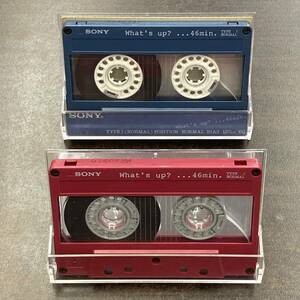 0942T ソニー What's up 46分 ノーマル 2本 カセットテープ/Two SONY What's up 46 Type I Normal Position Audio Cassette