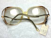 デッドストック Versailles サングラス バタフライ 眼鏡 V21 ブラウン 大ぶり 未使用 セル メタル コンビフレーム ビンテージ レディース_画像2