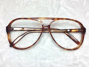 デッドストック BALLAD セル ツーブリッジ 眼鏡 60 大ぶり ブラウン ビンテージ 未使用 フレーム 昭和 レトロ セミオート ティアドロップ