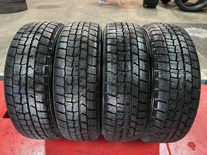 北海道発 手渡し可能　DUNLOP　ウインターマックス　WM02　165/55R15　8分山　4本