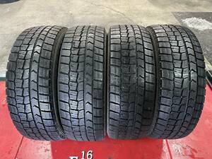 北海道発 手渡し可能 2018年製　DUNLOP　ウインターマックス　WM02　205/60R16　8分山　4本