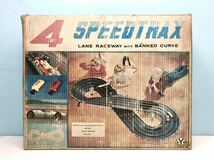 【コレクション品】Yマークの1960年代の4車線「4SPEEDTRAX」葉巻型F1がレトロで貴重です。当時の海外への販売も意識した物のようです。_画像1