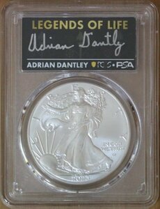 2023 アメリカ イーグル銀貨 PCGS MS70 First Strike Legends of Life Adrian Dantley