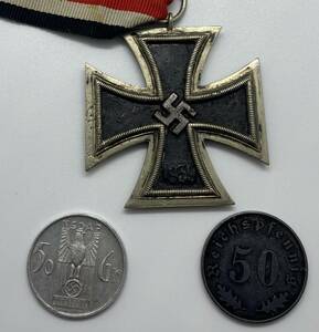 ドイツ　第三帝国　ナチス　トークン貨2種　二級鉄十字章