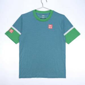 【送料無料】UNIQLO(ユニクロ)/錦織 圭選手着用モデル/NKドライEXクルーネックTシャツ/全仏オープンテニス2021/Mサイズ